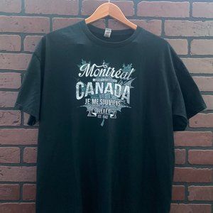 Montreal Canada Graphic Design T-Shirt XL